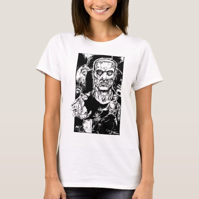 Das Monster entgeht Mädchen T T-Shirt (Vorderseite)