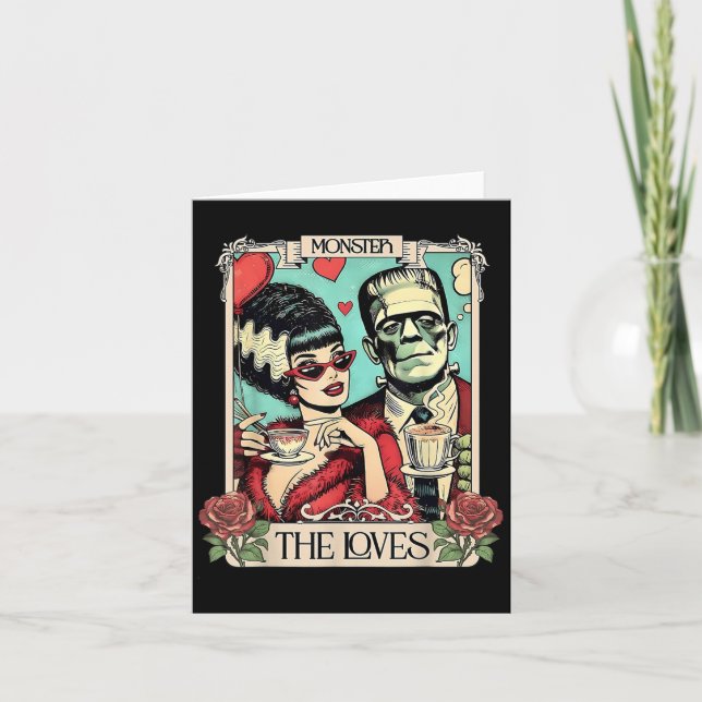 Das Monster Frankenstein und die Brücke der Lieben Karte (Vorderseite)