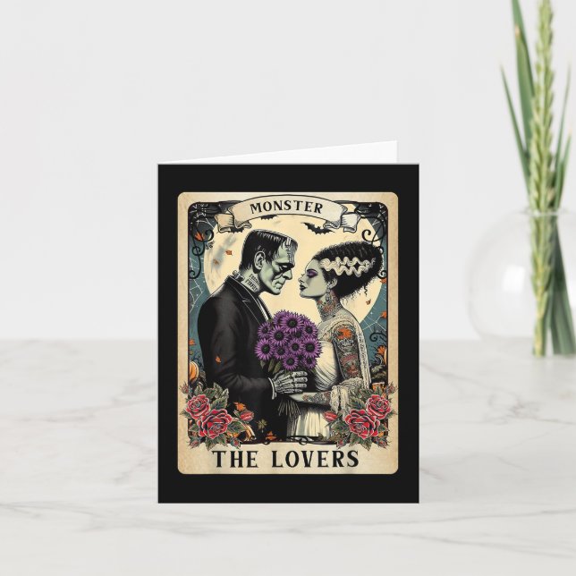 Das Monster Frankenstein und die Brücke der Lieben Karte (Vorderseite)