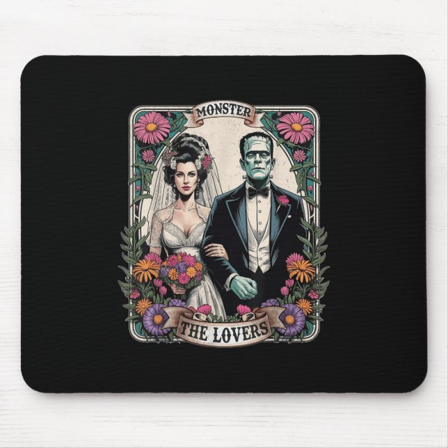 Das Monster Frankenstein und die Brücke der Lieben Mousepad (Vorne)