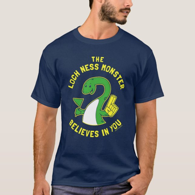 Das Monster von Loch Ness glaubt an dich T-Shirt (Vorderseite)