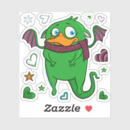 Das Monster zerstreuen, aufklebern Aufkleber