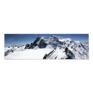 Das Mont Blanc-Gebirgsmassiv Fotodruck