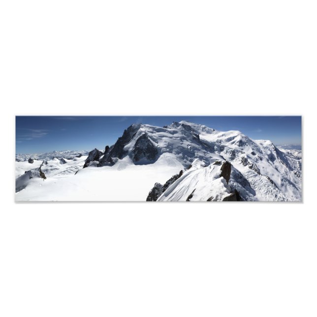 Das Mont-Blanc-Massiv Fotodruck (Vorne)