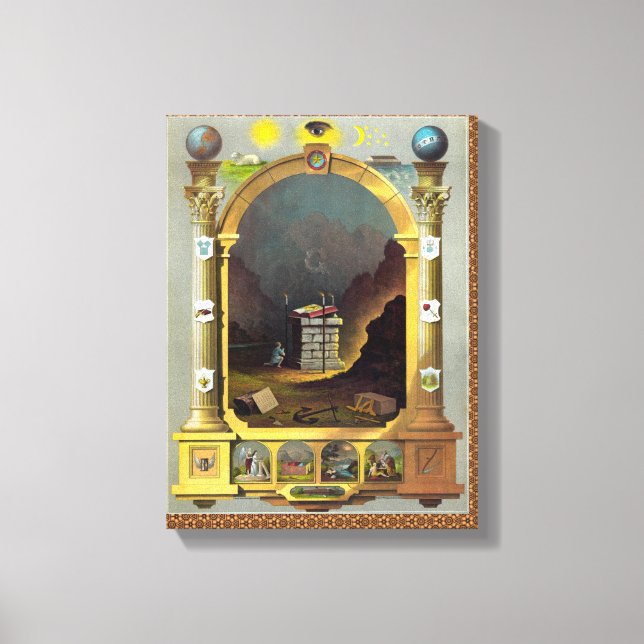 Das monumentale Diagramm Leinwanddruck (Vorderseite)