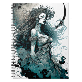 Das Moon Goddess Spirale-Notebook Notizblock
