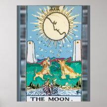 Das Moon Tarot Card Design Poster