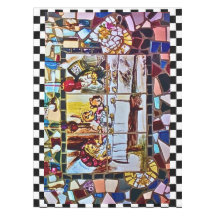 das Mosaik des verrückten Tee-Party