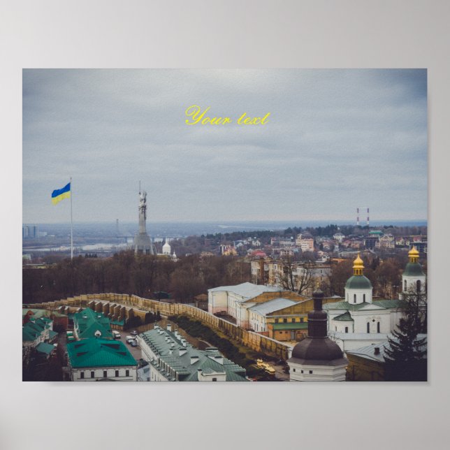 Das Motherland-Denkmal in Kiew Poster (Vorne)