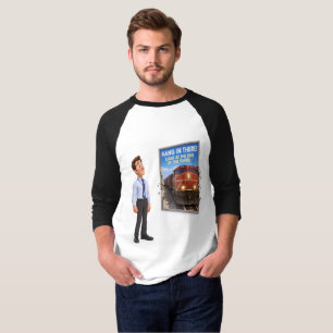 Das Motivationsposter Zug Baseball-T-Shirt T-Shirt