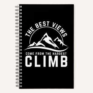 Das Motivierend Climb-Zitat für die besten Ansicht Notizbuch