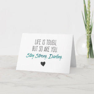 Das motivierend Leben ist hart, aber Sie auch Karte