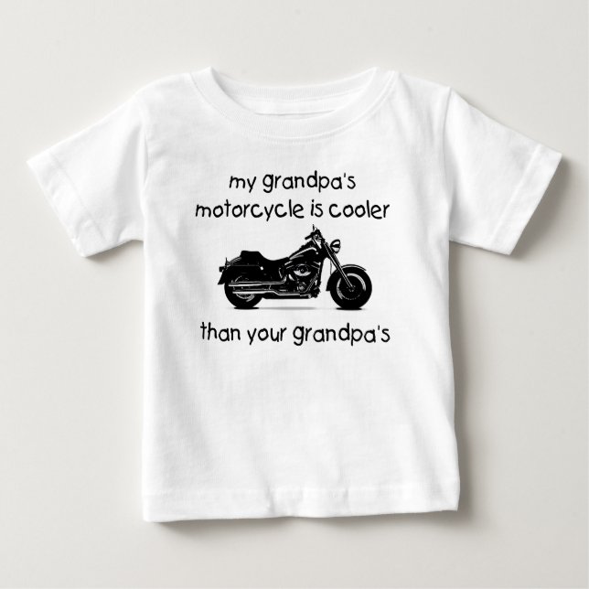Das Motorrad meines Großvaters ist cooler Baby T-shirt (Vorderseite)