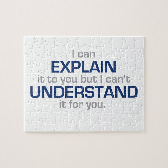 Das Motto des Ingenieurs - Wissenschafts-Art Puzzle (Horizontal)