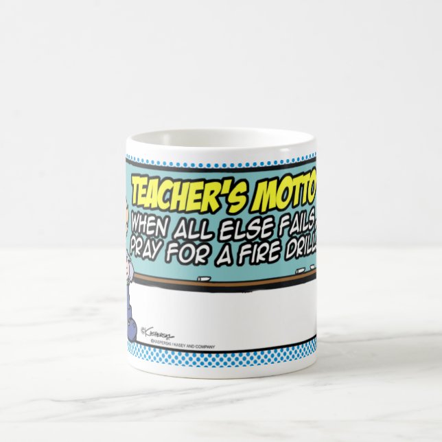 Das Motto des Lehrers Kaffeetasse (Mittel)