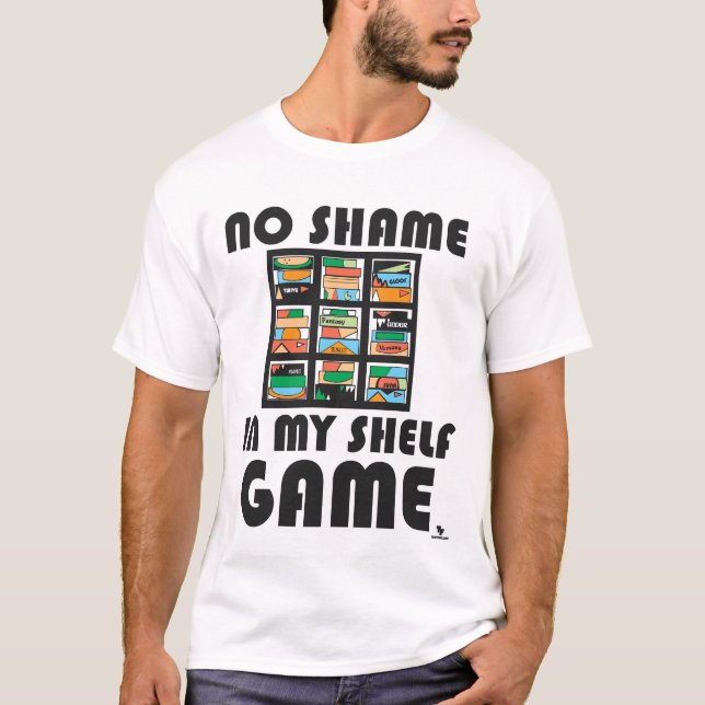 Das Motto "No Shame Shelm Game Fun Gaming" T-Shirt (Vorderseite)