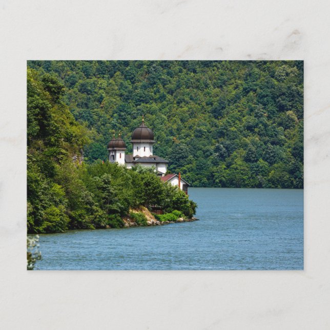 Das Mraconia Kloster an der Donau in Rumänien Postkarte (Vorderseite)