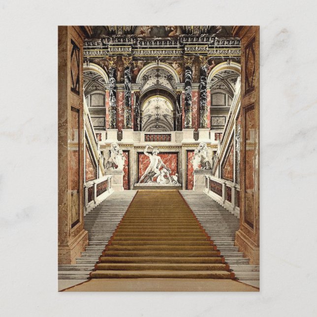 Das Museum der Künste, die Treppe, Wien, Postkarte (Vorderseite)
