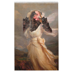 Das Museum der schönen Art Hühner 2024 Kalender