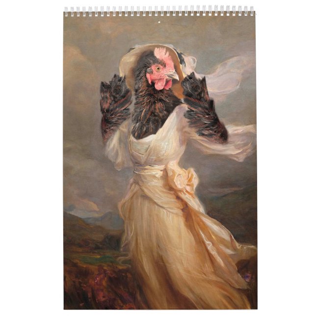 Das Museum der schönen Art Hühner 2024 Kalender (Titelbild)