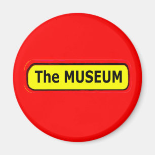 Das MUSEUM-Logo des MUSEUM Zazzle Magnet