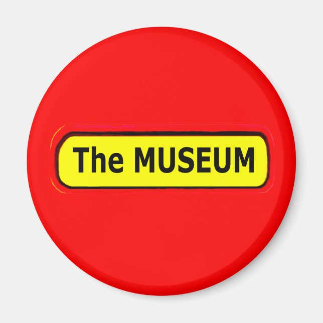 Das MUSEUM-Logo des MUSEUM Zazzle Magnet (Vorne)