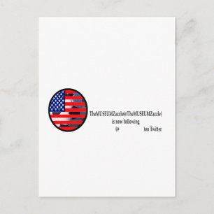 Das MUSEUM Zazzle 2 auf Tweeter The MUSEUM Zazzle  Postkarte
