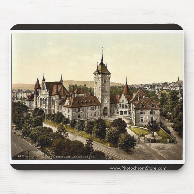 Das Museum, Zürich, die Schweiz Vintages Mousepad (Vorne)