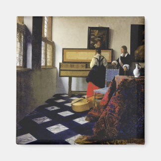 Das Musikunterricht von Johannes Vermeer Magnet
