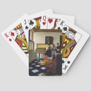 Das Musikunterricht von Johannes Vermeer Spielkarten