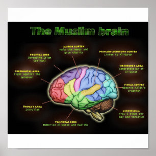 Das MUSLIMISCHE BRAIN-Poster Poster