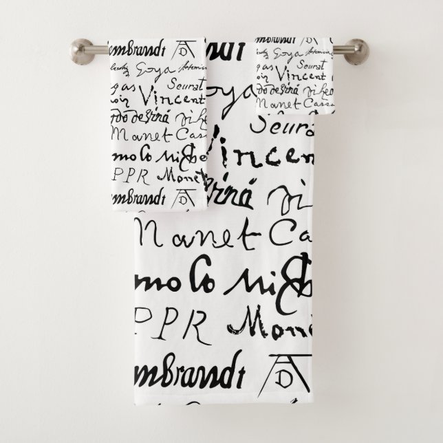 Das Muster berühmter Künstler Badhandtuch Set (Insitu)