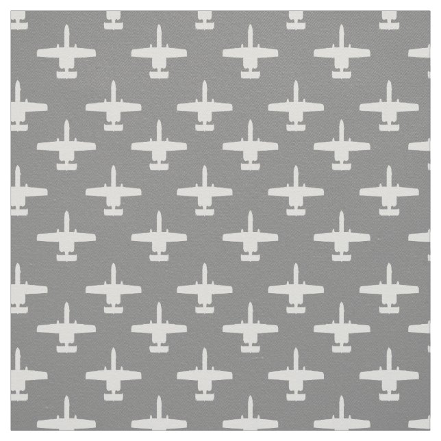 Das Muster der A-10-Kampfjets ist weiß und grau Stoff (Muster)