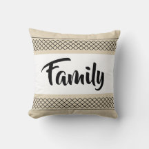 Das Muster der Familie drucken Stilvolle Typografi