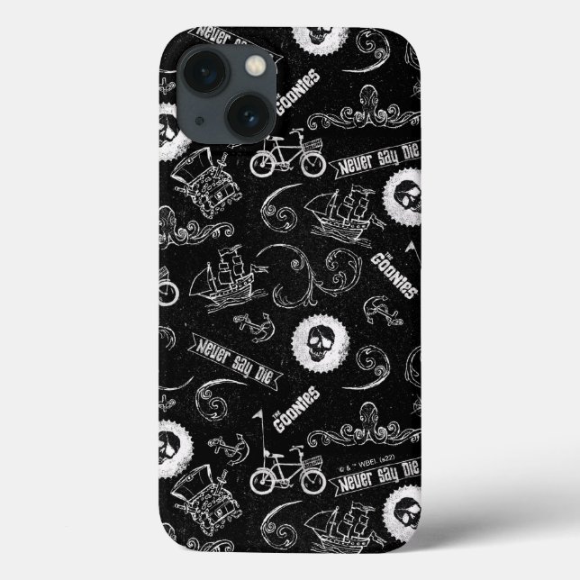 Das Muster der Goonies-Symbole Case-Mate iPhone Hülle (Rückseite)