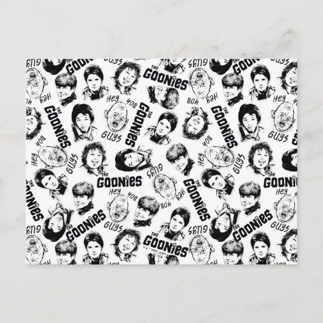 Das Muster der Goonies-Zeichen Postkarte (Vorderseite)