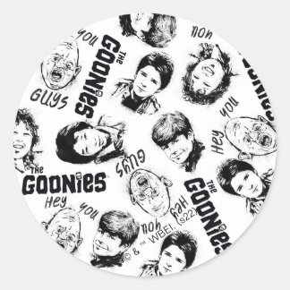 Das Muster der Goonies-Zeichen Runder Aufkleber
