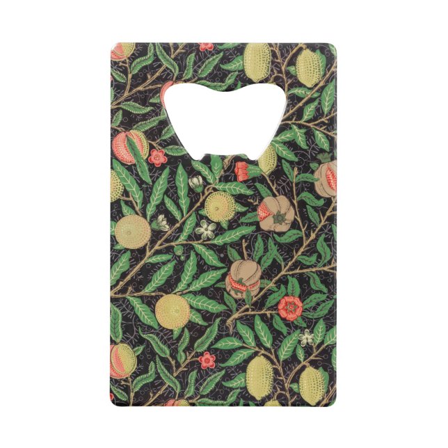 Das Muster der grünen und roten Früchte von Willia Geldbeutel Flaschenöffner (Vorderseite)