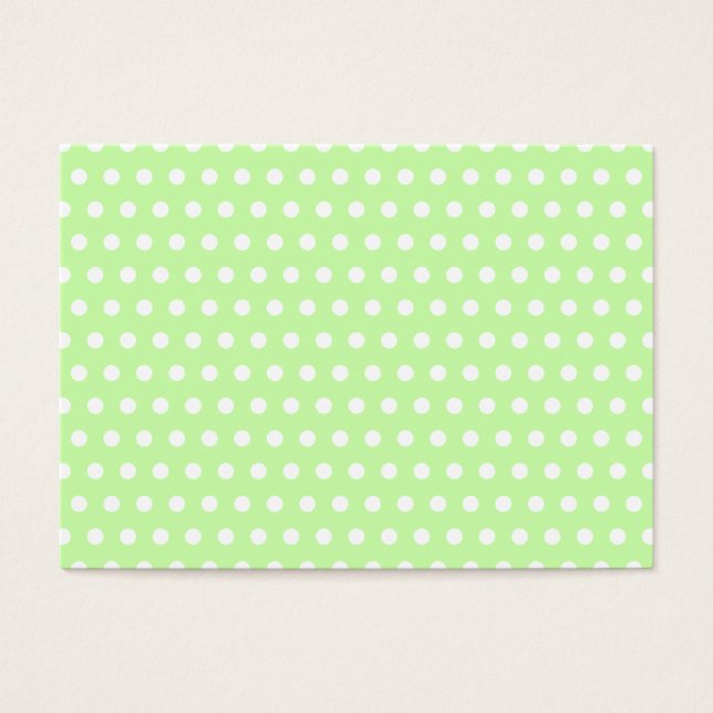 Das Muster der grünen und weißen Polka Dot. Spotty (Vorderseite)