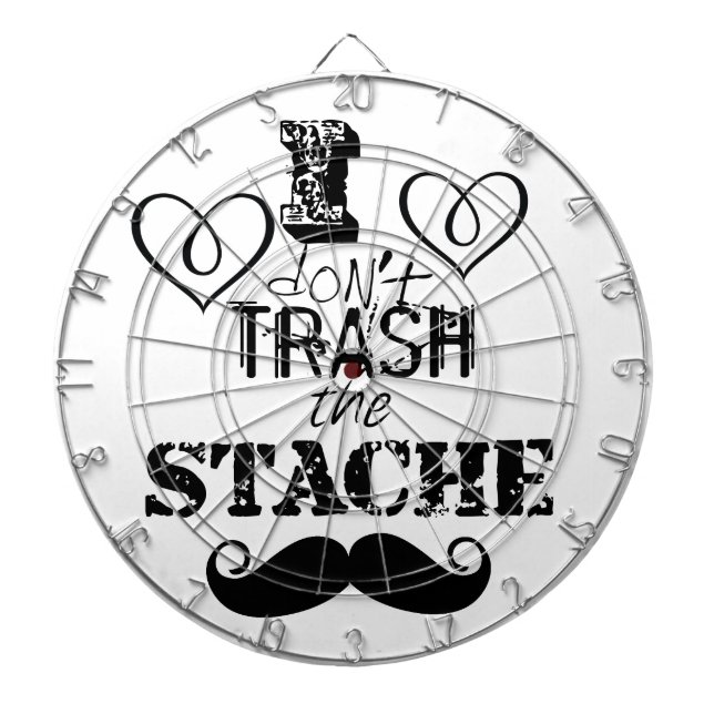 Das Muster der Stache Mustache Dartscheibe (vorne)