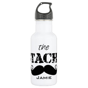 Das Muster der Stache Mustache Edelstahlflasche