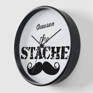 Das Muster der Stache Mustache Uhr