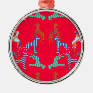 das Muster Deutsche Dogge Muster Ornament Aus Metall