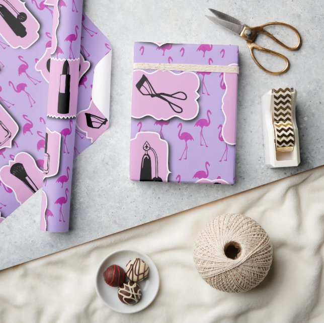 Das Muster für cosmetische Logos Geschenkpapier (Kunsthandwerk)