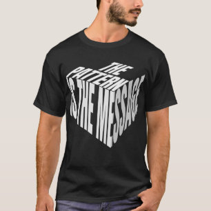 Das Muster ist die Botschaft Thinker Design T-Shirt
