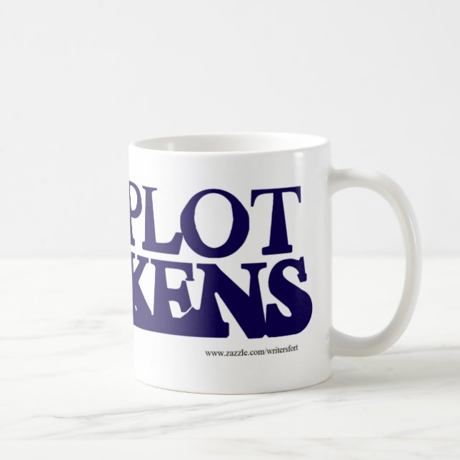 Das Mysterium der Plot Thickens Fun Plot Tasse (Rechts)
