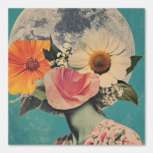 Das Mysterium unter dem Mond blühen Tapete (Vorderseite)