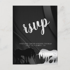 Das mystische Einhorn-UAWG (schwarzer Swirl) Postkarte