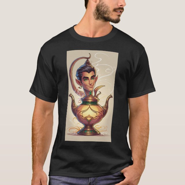 Das mystische Genie der Lampe T-Shirt (Vorderseite)