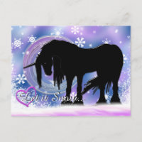 Das mystische Schwarze Einhorn (Lass es schneien)